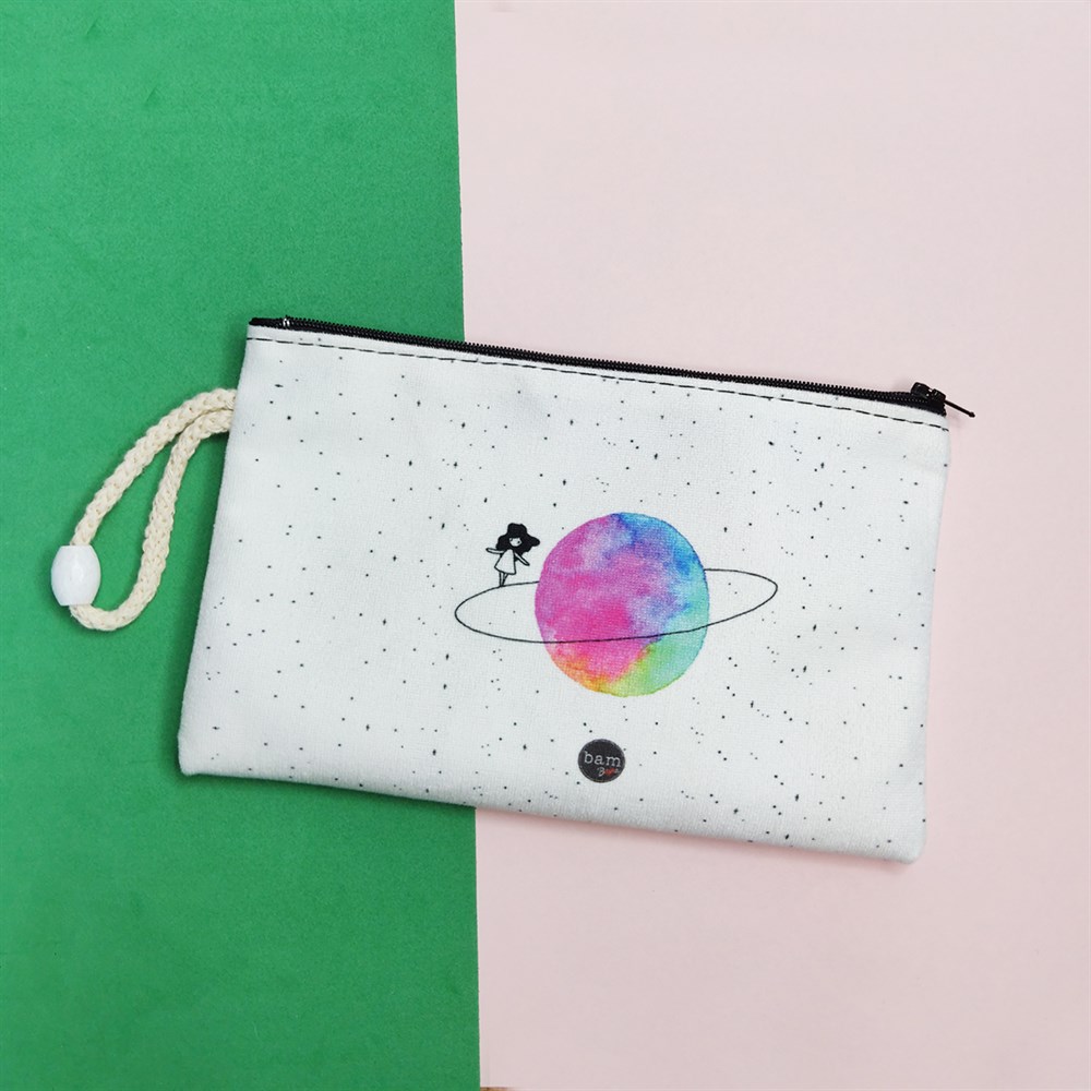 Saturn Rings Cloth Pencil Case