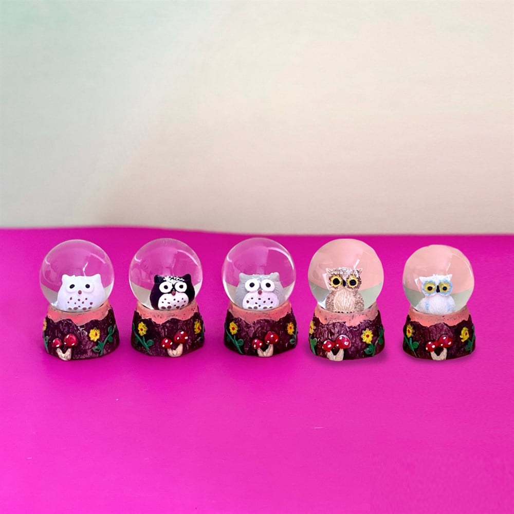 Owl Snow Globe-MİNİ