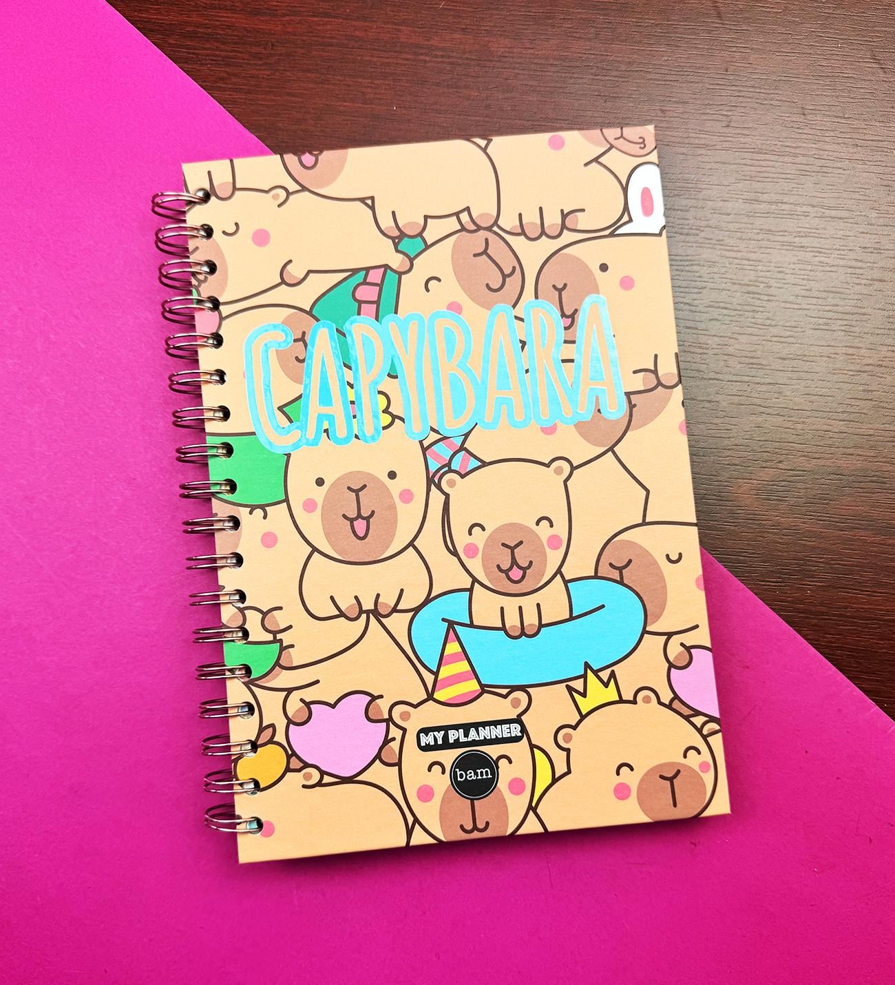 Sevimli Capybara Tasarımlı Konuşan Ajanda