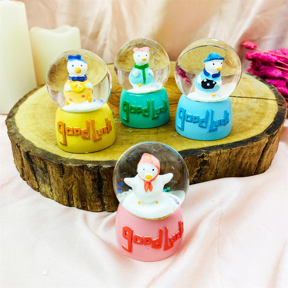 Sevimli Kaz Tasarımlı Mini Kar Küresi