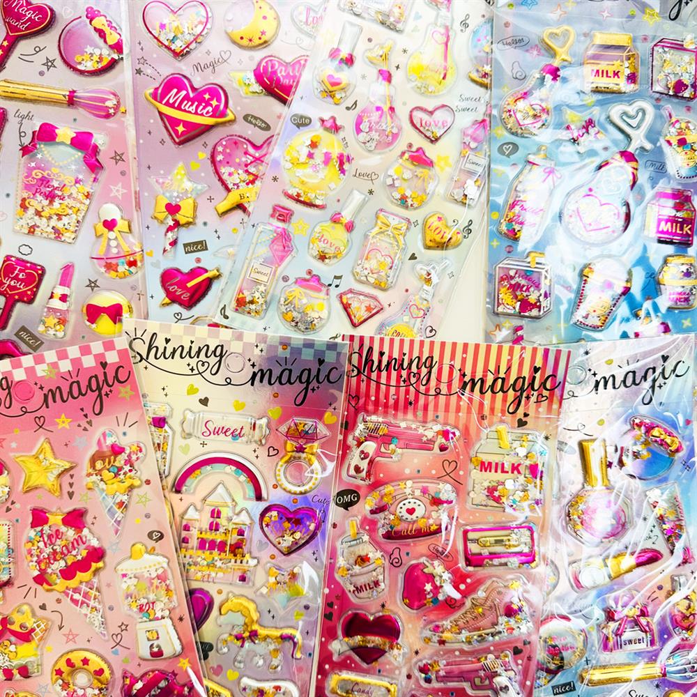 Shining Magic kabartmalı Sticker