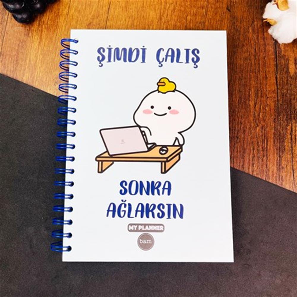 Şimdi Çalış Sonra Spiralli Defter 