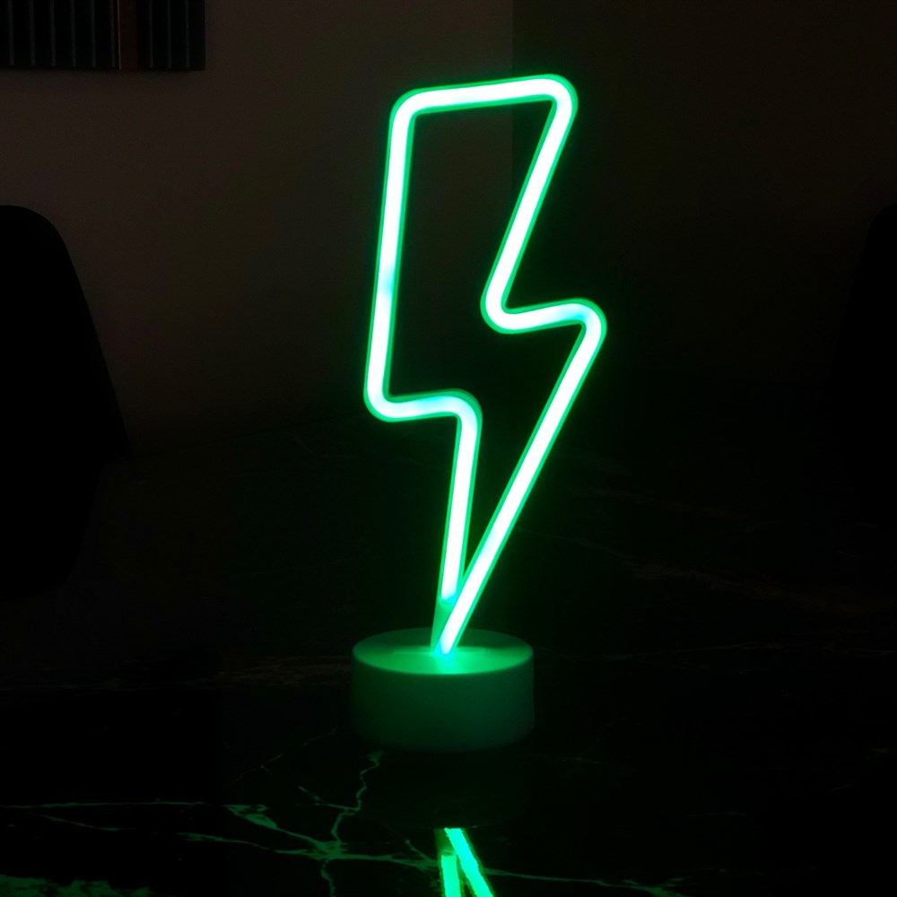Şimşek Tasarımlı Neon Led Lamba