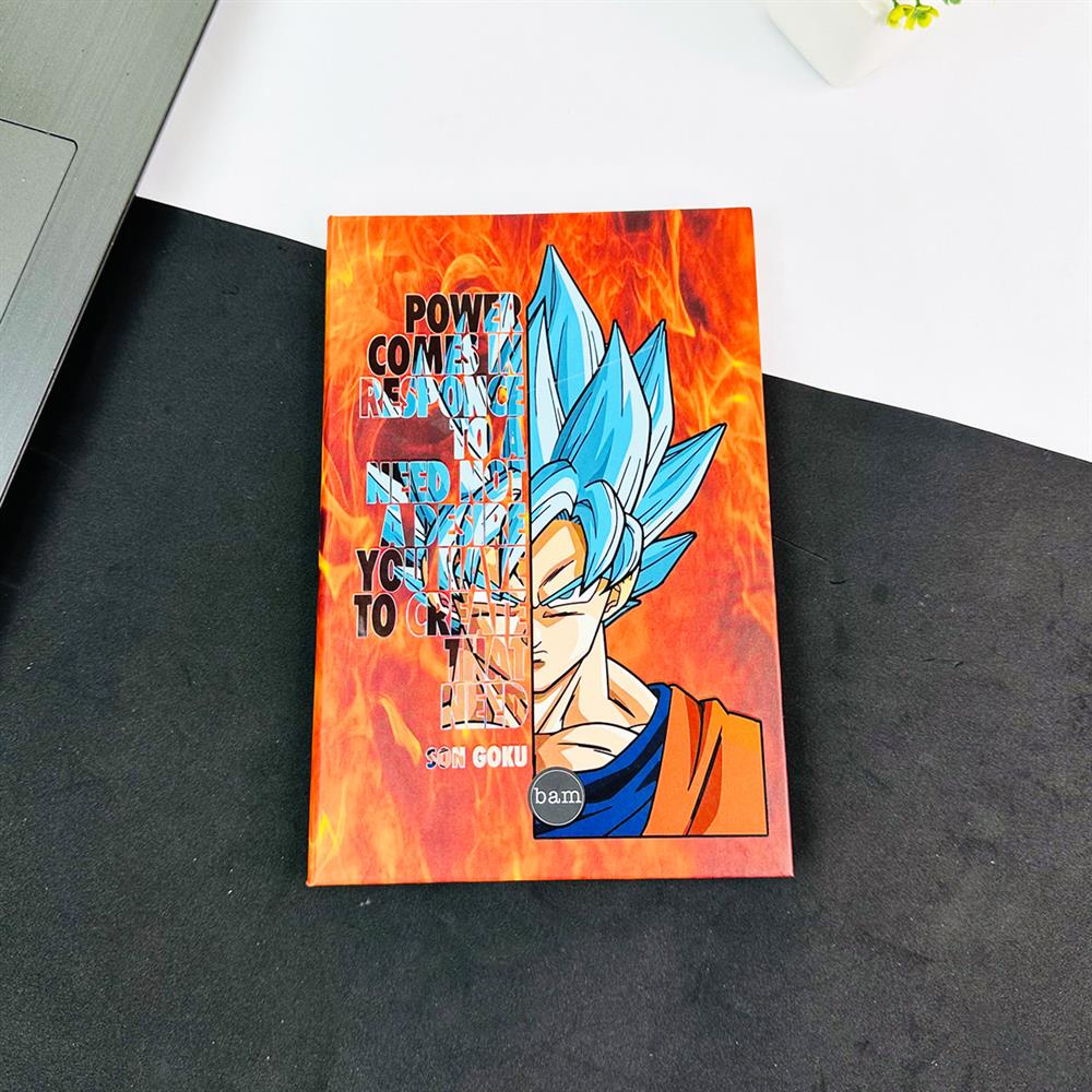 Son Goku Tasarımlı Lastikli Defter