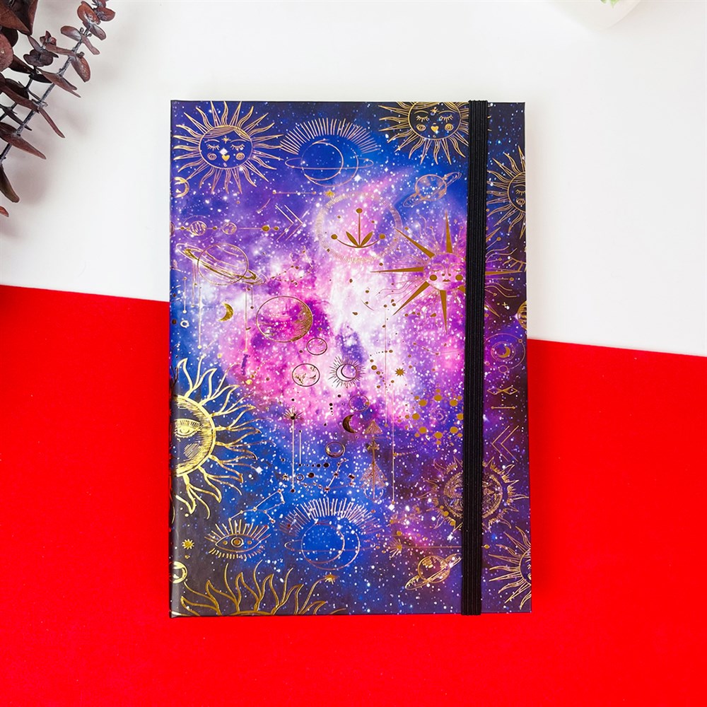 Space Tarot Tasarımlı Lastikli Defter