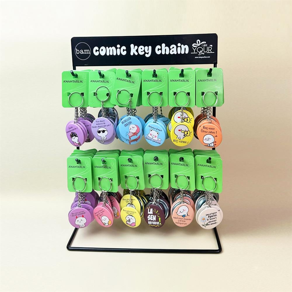 Standlı Komik Anahtarlık