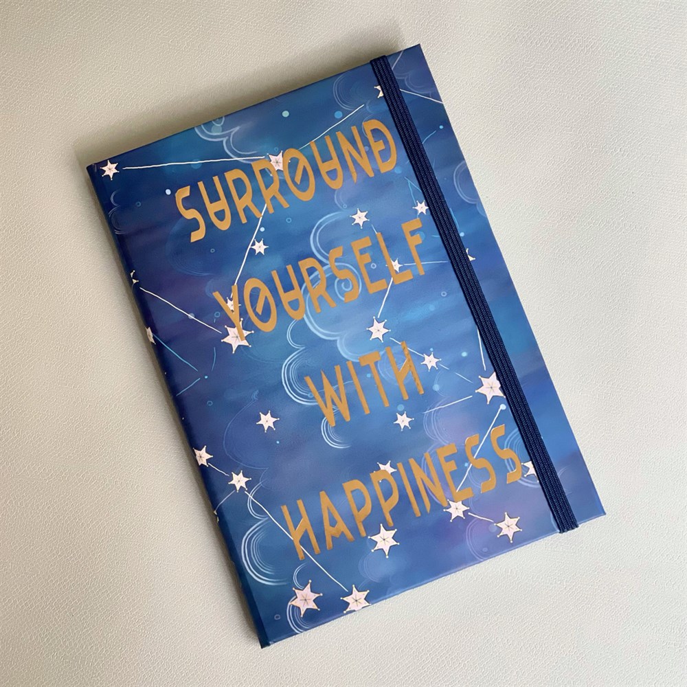 Surround Yourself Tasarımlı Lastikli Defter