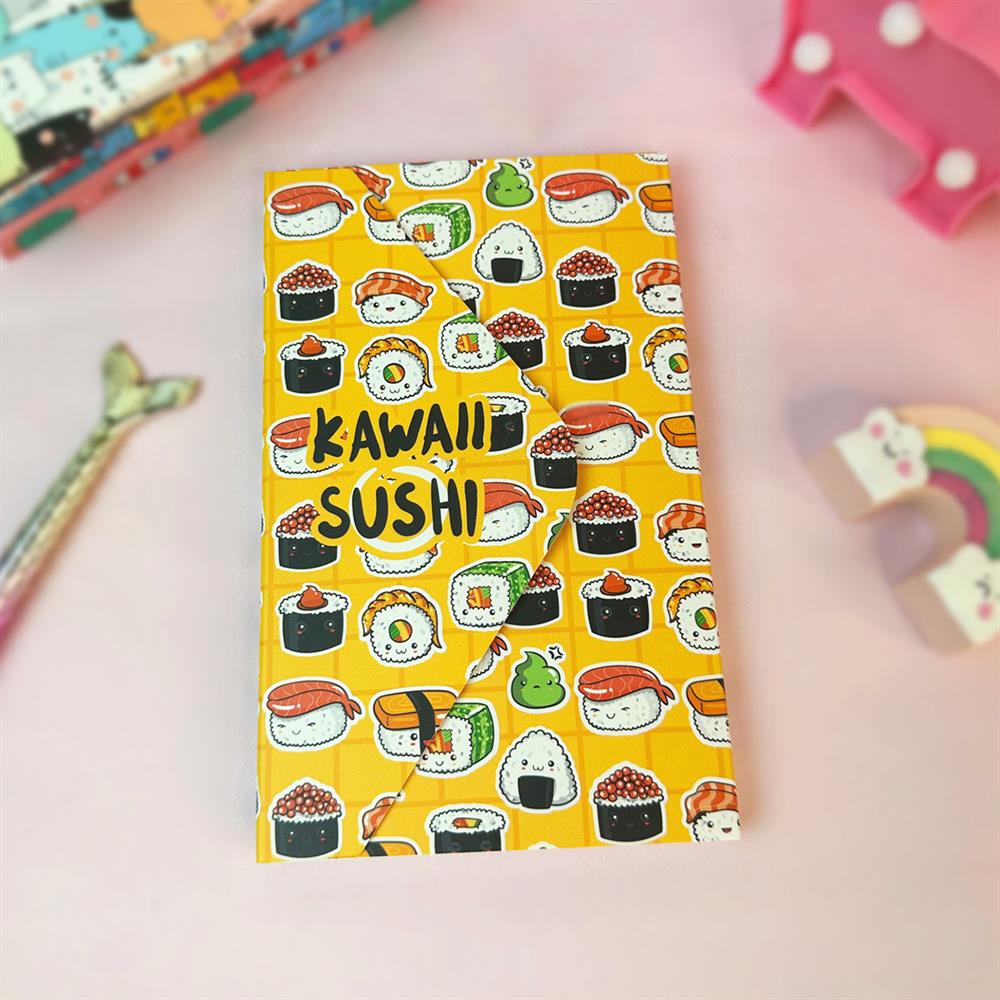 Sushi Tasarımlı Zarf Deffter