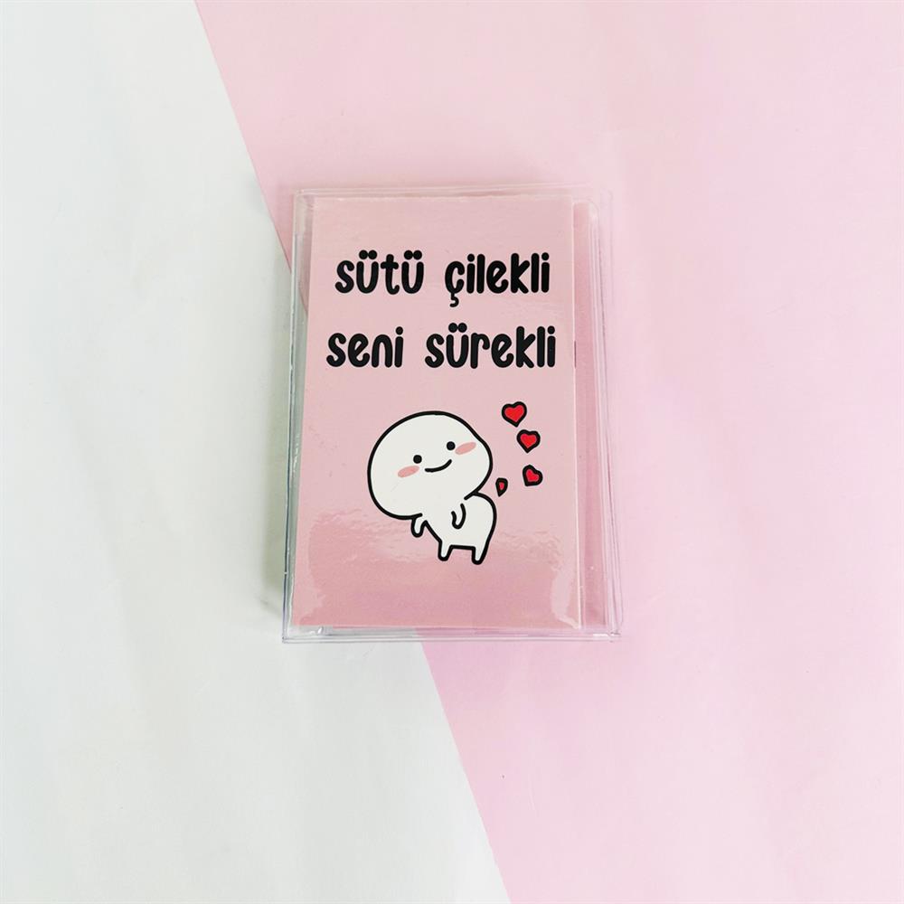 Sütü Çilekli Git PP Mini Çanta Defter