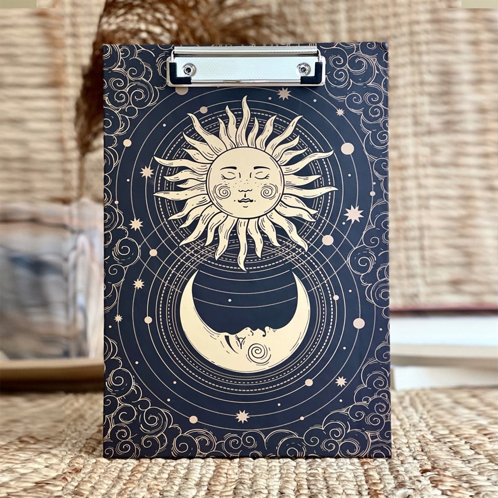 Tarot Ay Güneş Tasarımlı Sekreterlik