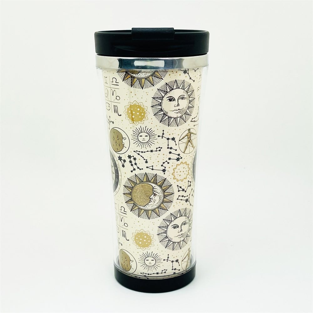 Tarot Ay Ve Güneş Tasarımlı 400 Ml Kağıt Termos