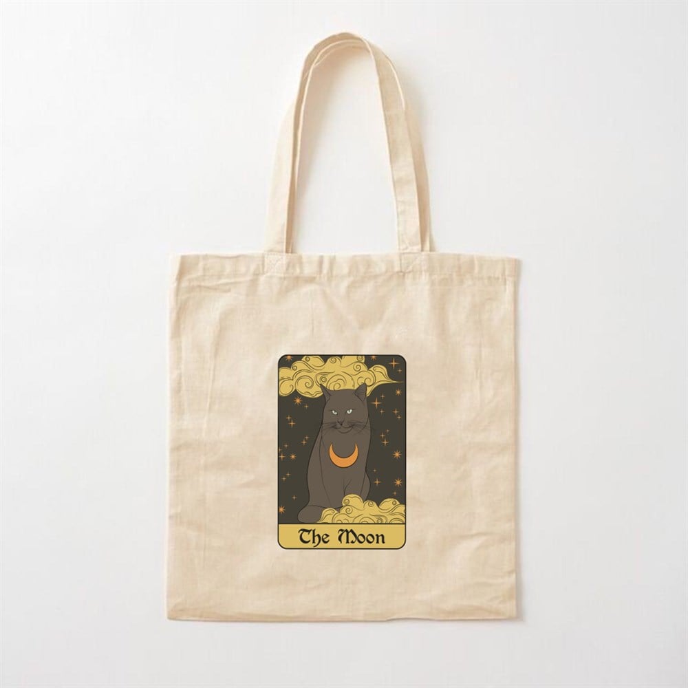 The Moon Kedi Tasarımlı Bez Çanta