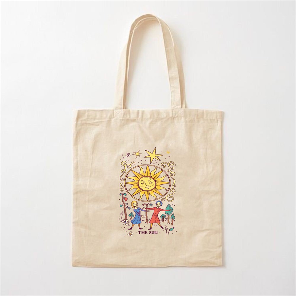 The Sun Retro Tasarımlı Bez Çanta