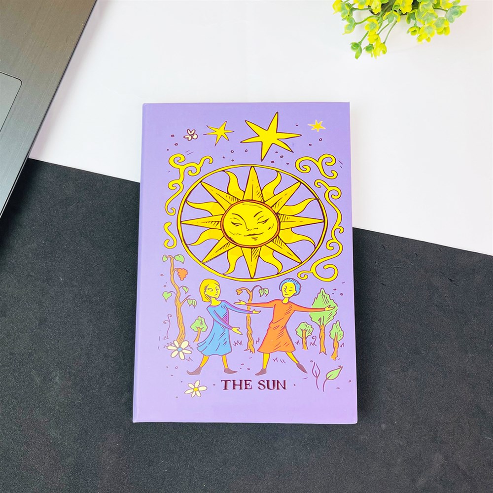 The Sun Tasarımlı Lastikli Defter
