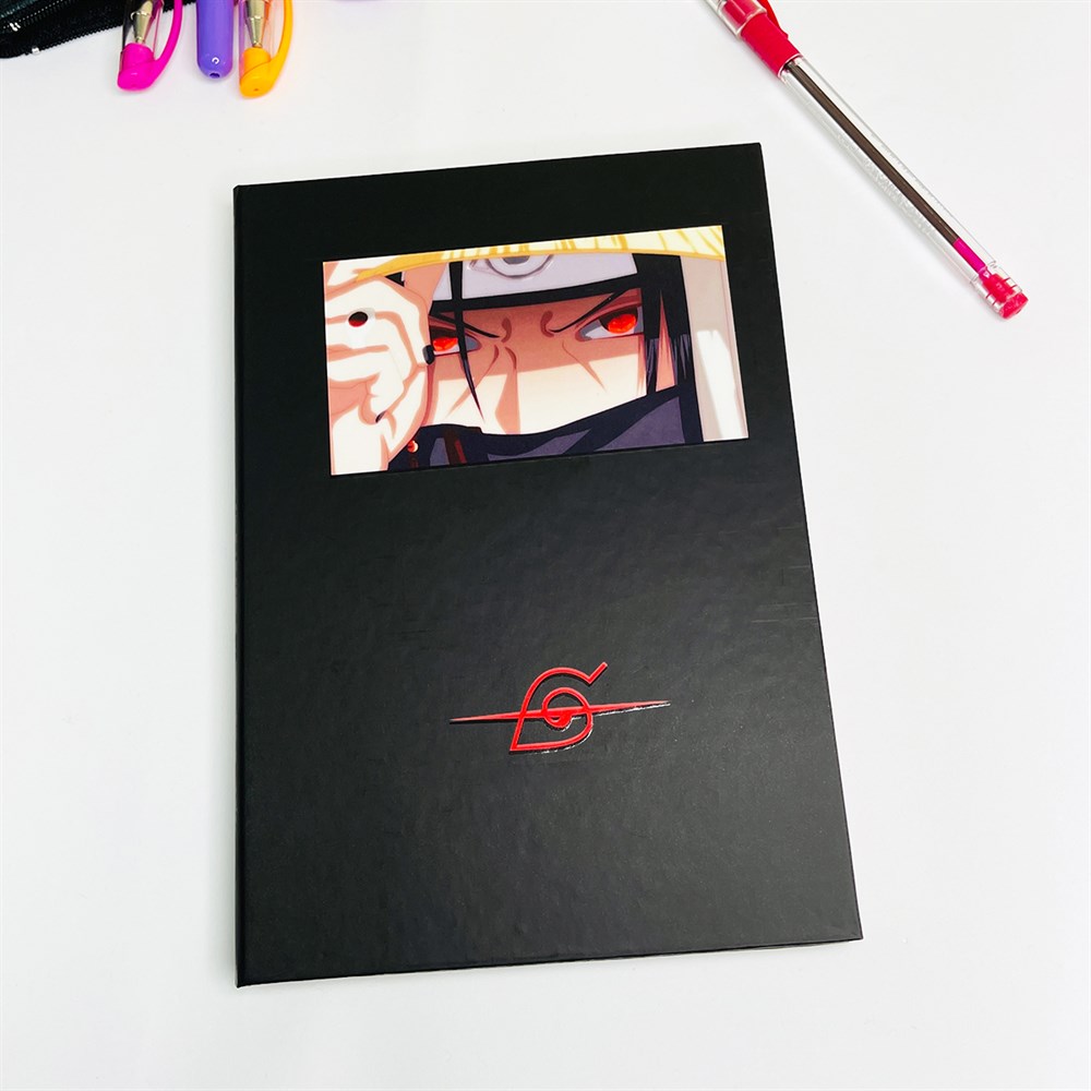 Uchiha Itachi Tasarımlı Lastikli Defter