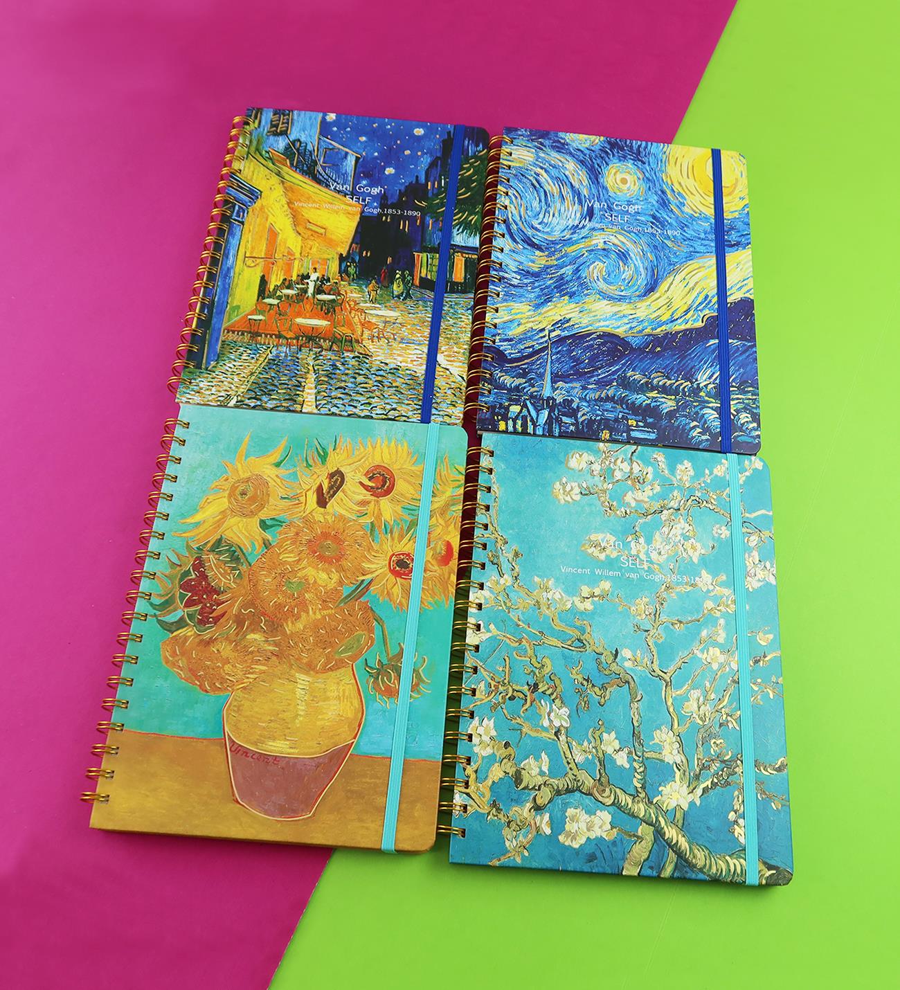 Van Gogh Spiralli B5 80 Yaprak Defter x16