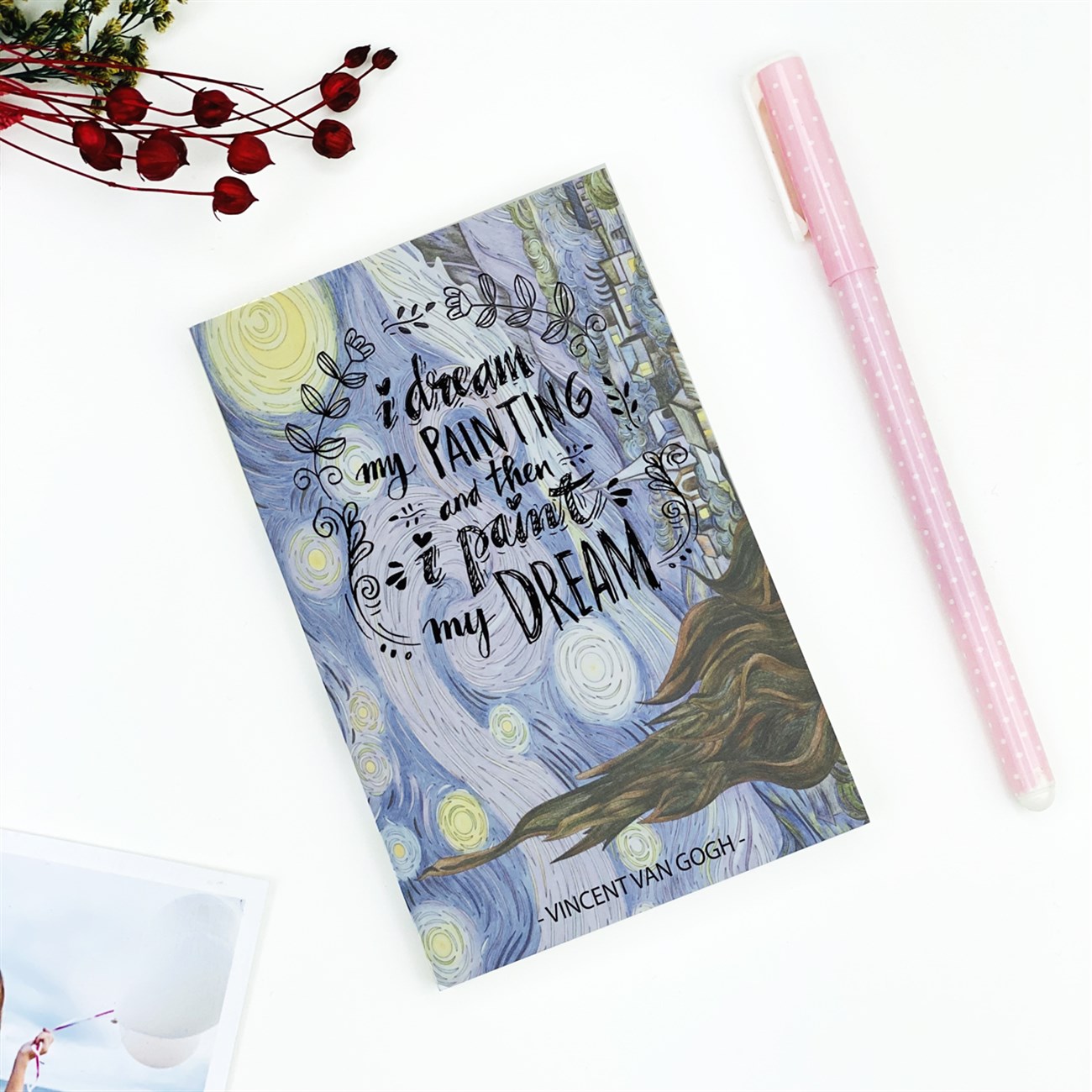 Van Gogh Tasarımlı Toptan Cep Defteri