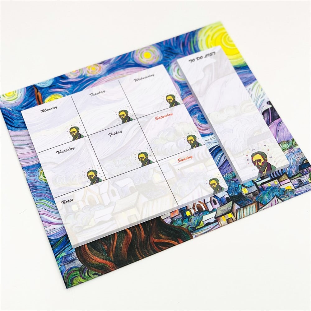 Van Gogh Yıldızlı Gece Tasarımlı Haftalık Planner