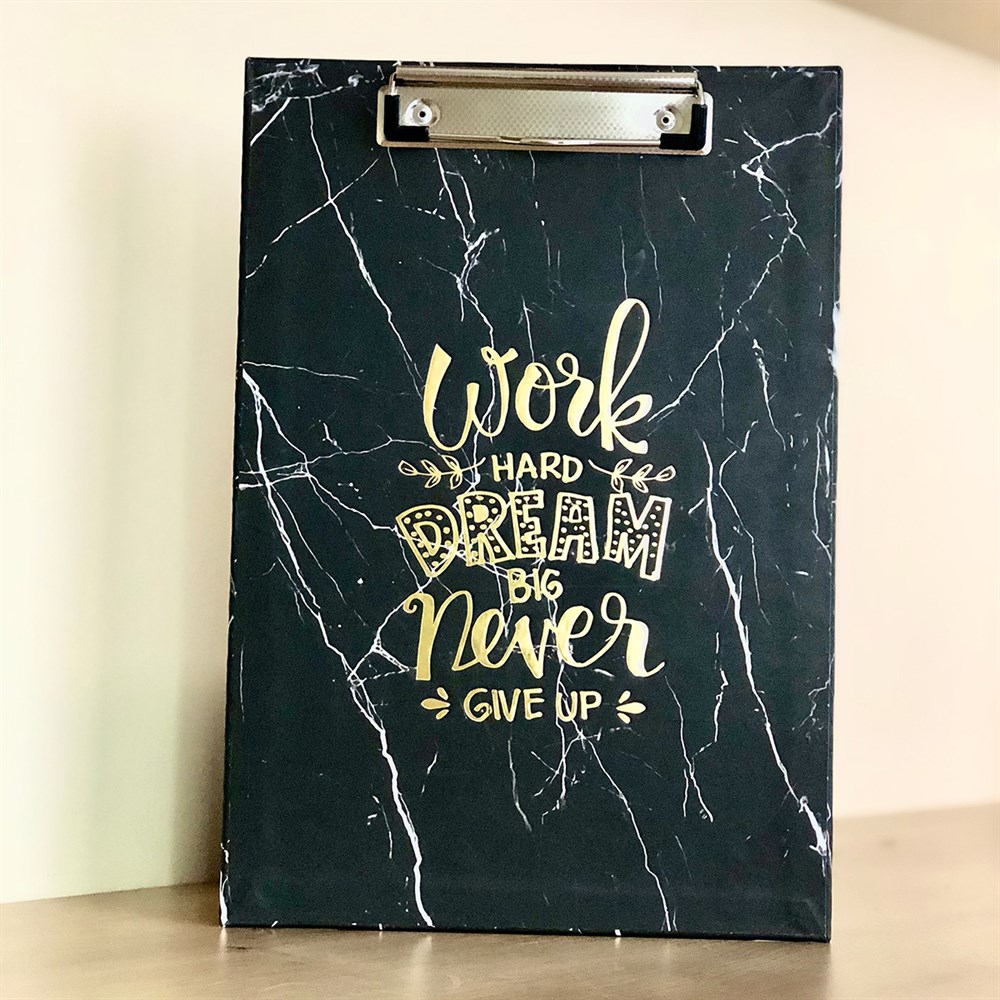 Work Hard Dream Tasarımlı Sekreterlik