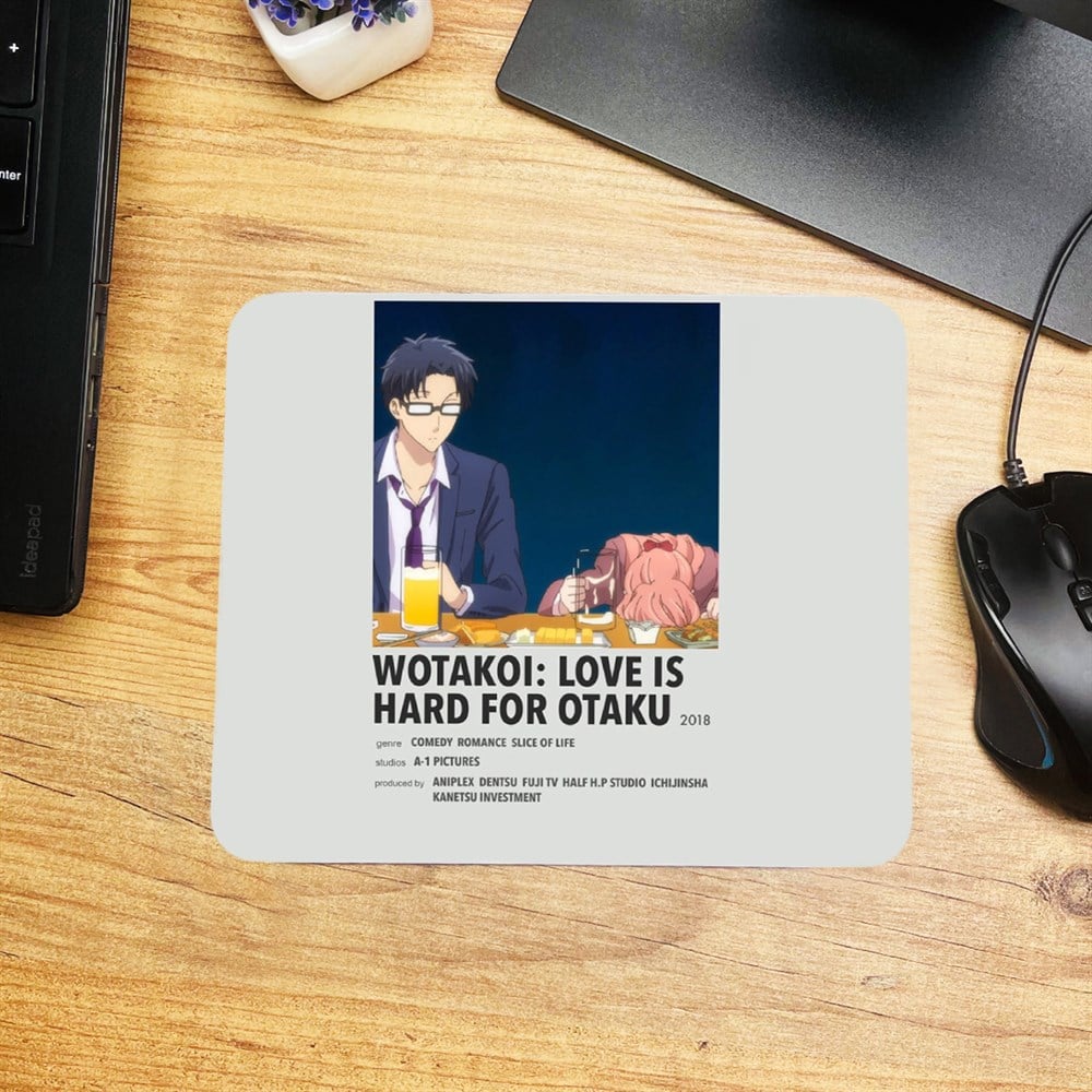 Wotakoi Love Is Hard For Otaku Tasarımlı Mouse Pad