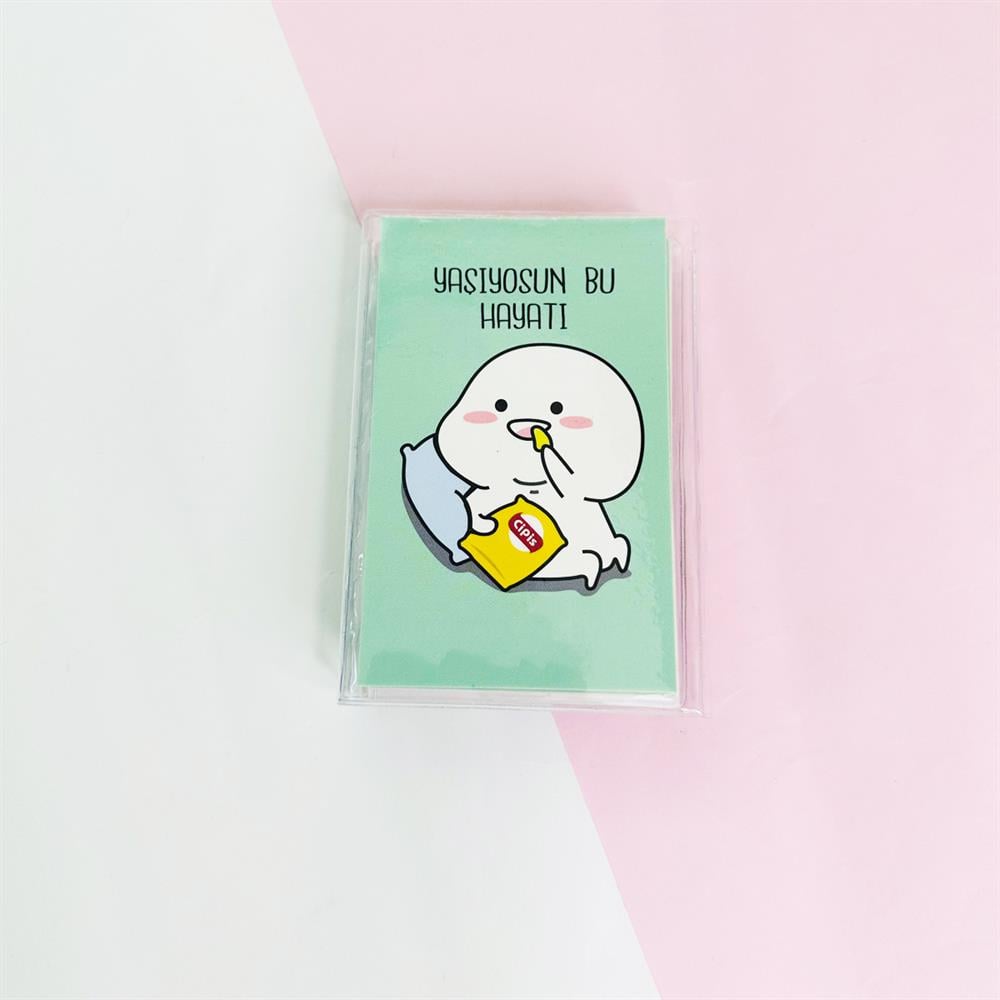 Yaşıyosun Bu Hayatı PP Mini Çanta Defter