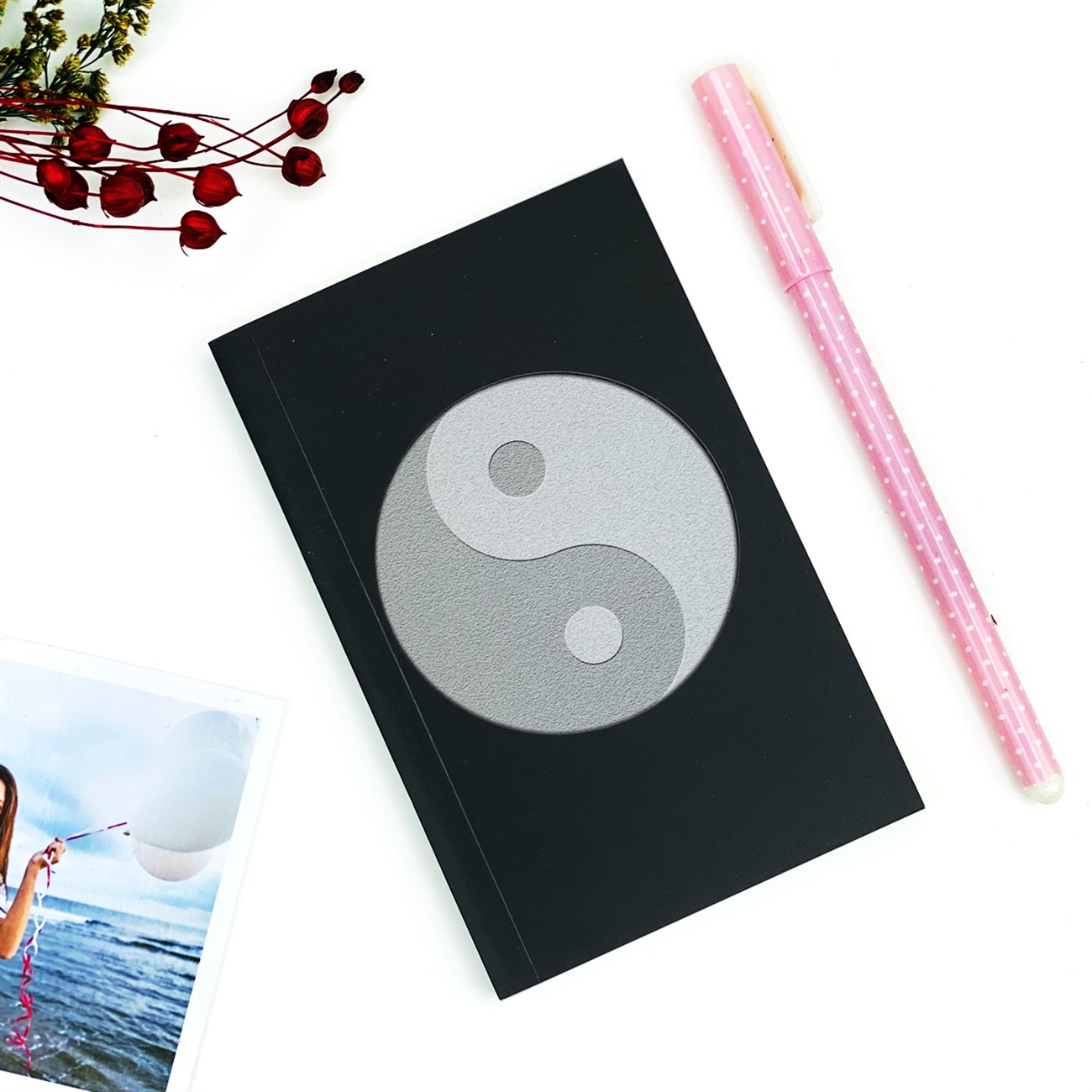 Ying Yang Tasarımlı Toptan Cep Defteri