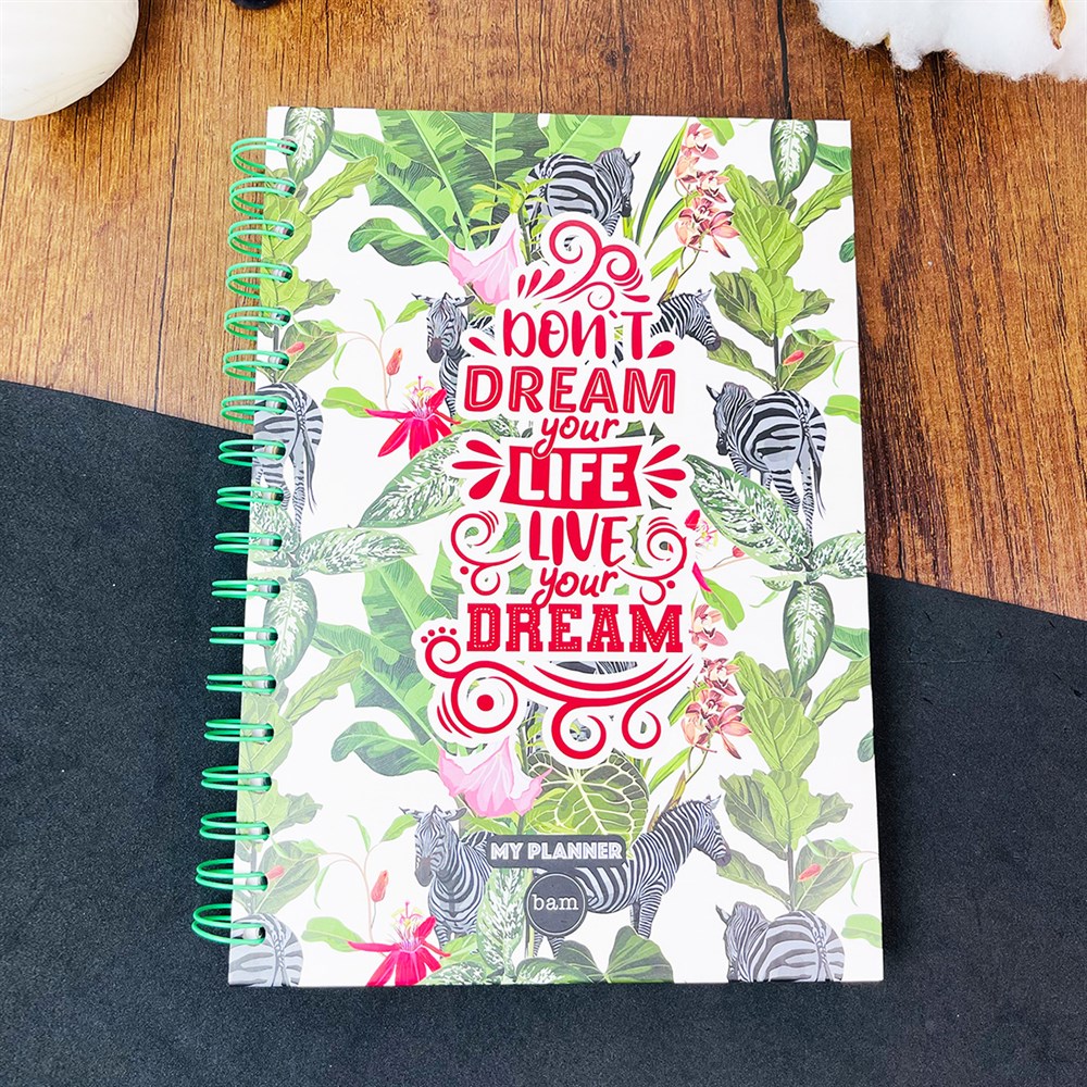 Zebra Motto Tasarımlı Konuşan Ajanda 