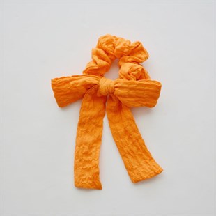 Kurdeleli Scrunchie // Orange