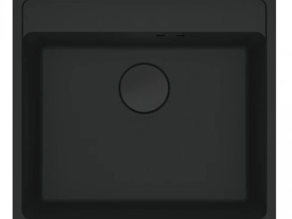 Franke 114.0661.642 Marıs Mrg 610-52 Tl Matt Black Tek Gözlü Damlalıksız Fragranit Eviye