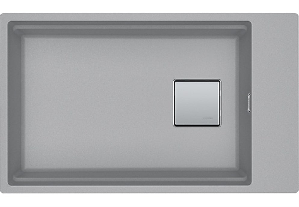 Franke 125.0529.855 Fragranıt Eviye Kubus 2 Kng 110-62 Stone Grey Tek Gözlü Damlalıksız Renkli Eviye