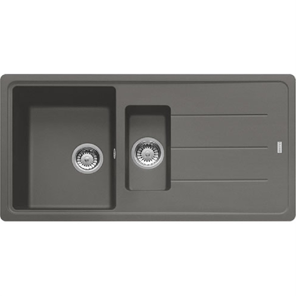 Franke Fragranit Basis Bfg 651 Stone Grey 1.5 Gözlü Sağ/Sol Damlalıklı Renkli Eviye