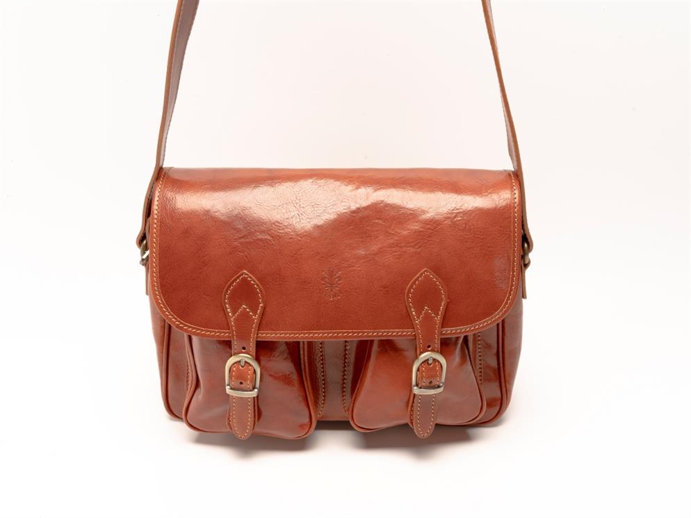 İtalyan Kadın Deri Omuz Çantası