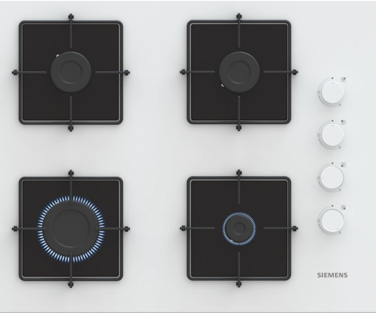 Siemens EO7C2PP30L Beyaz Sert Cam Ankastre Ocak