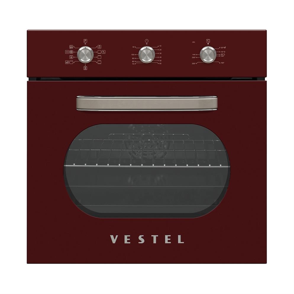 Vestel AF-6682 Retro Bordo Ankastre Fırın