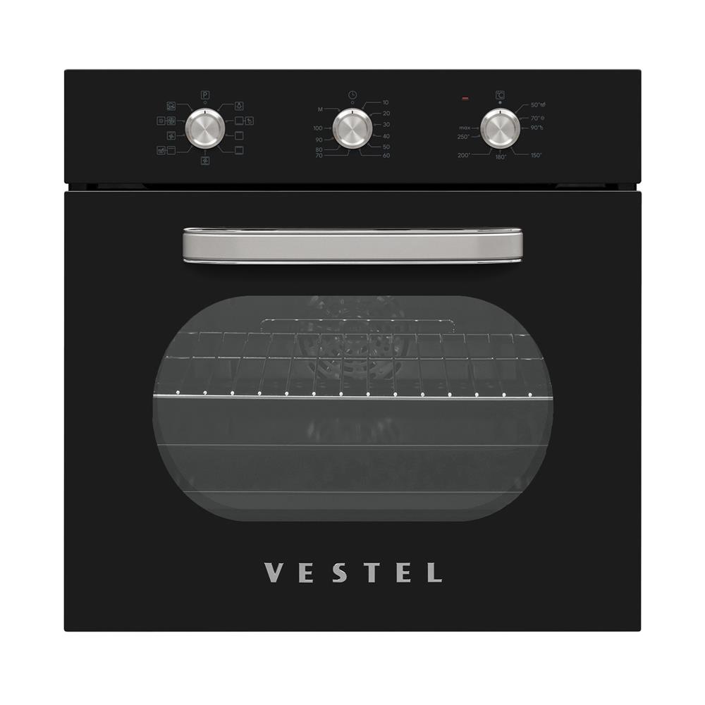 Vestel AF-6682 Retro Siyah Ankastre Fırın
