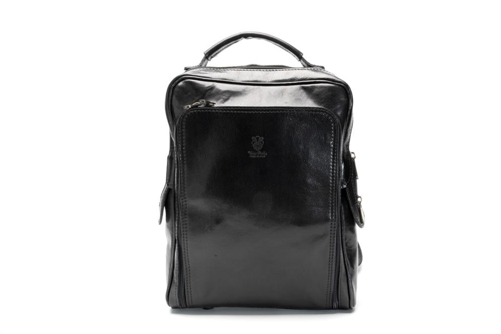 Zaino in Pelle-2 İtalyan Hakiki Deri Unisex Sırt Çantası