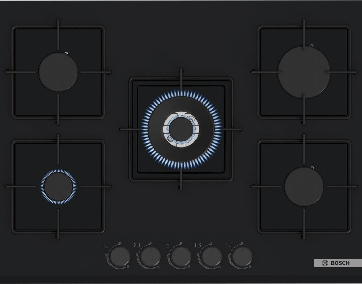 Bosch PNQ7B6P30O Gazlı Cam Ankastre Ocak