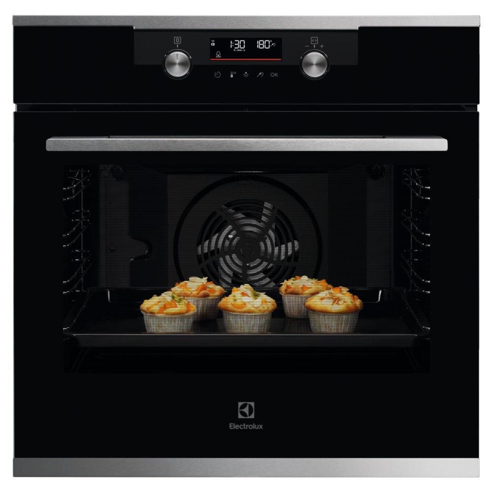 Electrolux KODDP77WX Pirolıtık Sıyah Cam Ankastre Fırın