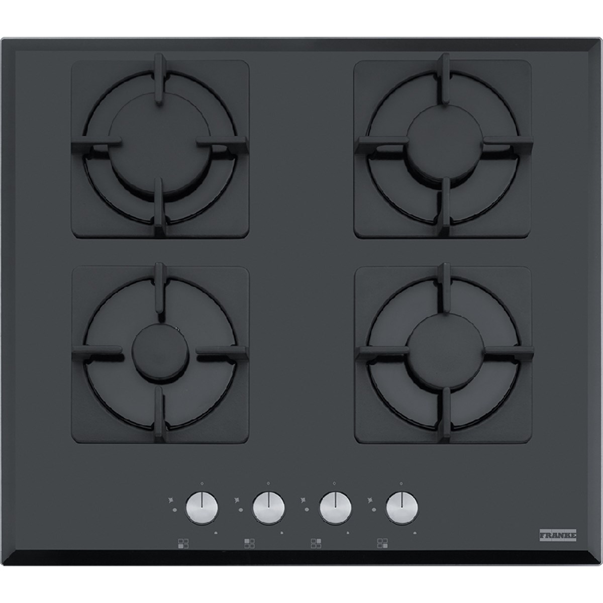 Franke 106.0489.940 Ocak Glass Lınear Square Fhns 604 4G Bk C Siyah Cam Ocak