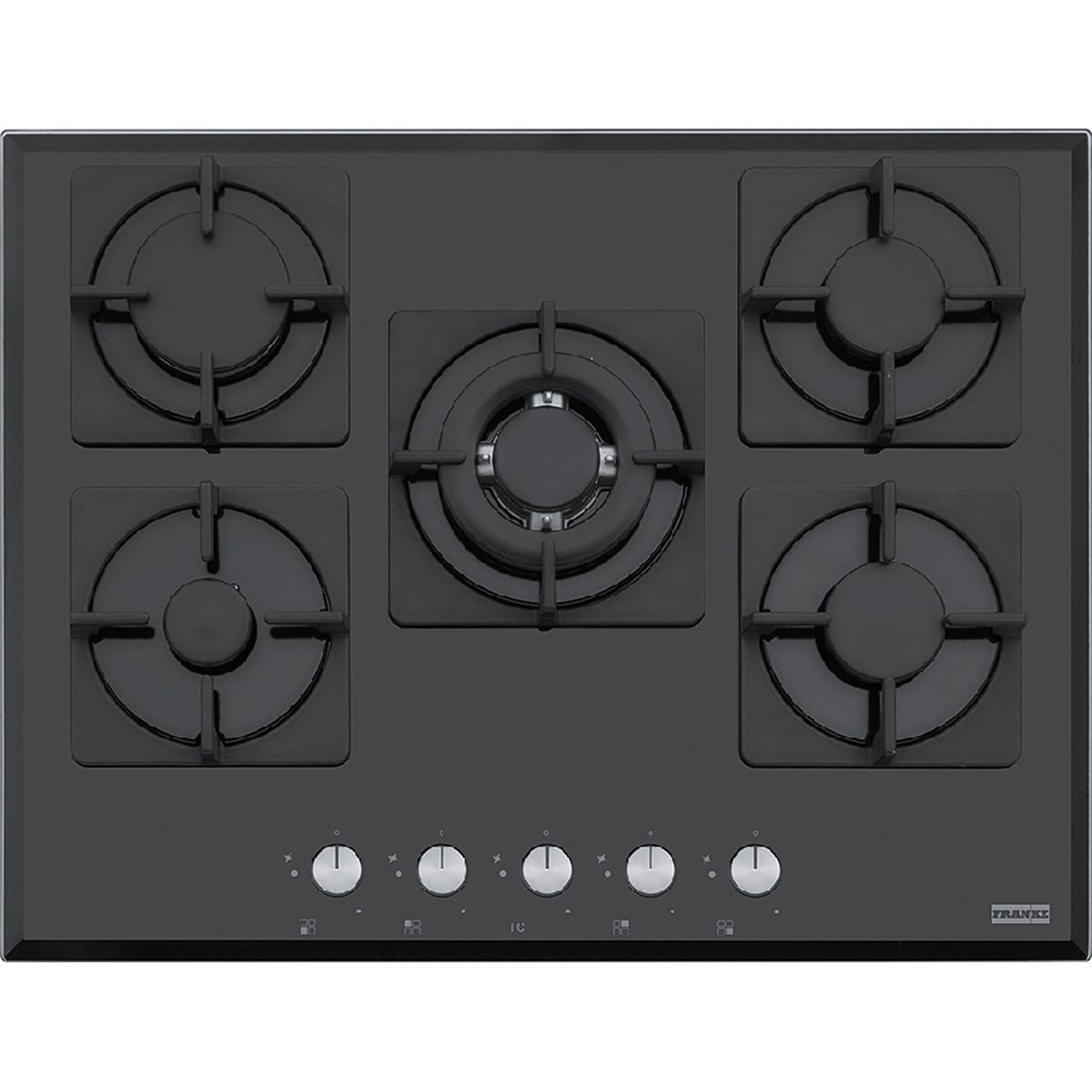 Franke 106.0490.102 Ocak Glass Lınear Square Fhns 705 4G Tc Bk C Siyah Cam Ocak