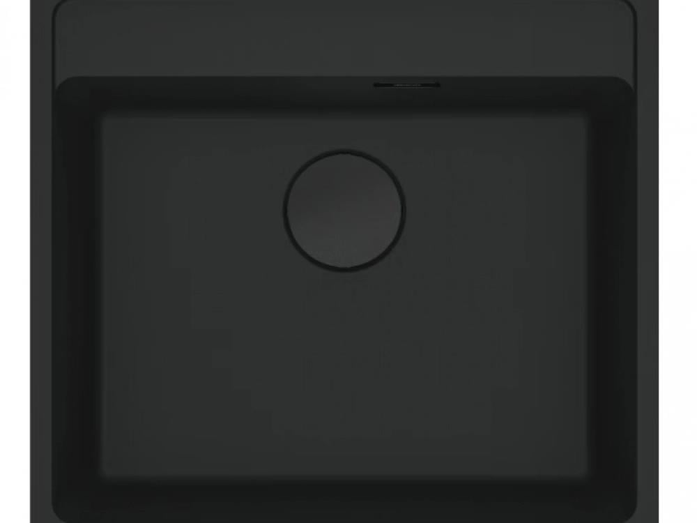 Franke 114.0661.642 Marıs Mrg 610-52 Tl Matt Black Tek Gözlü Damlalıksız Fragranit Eviye