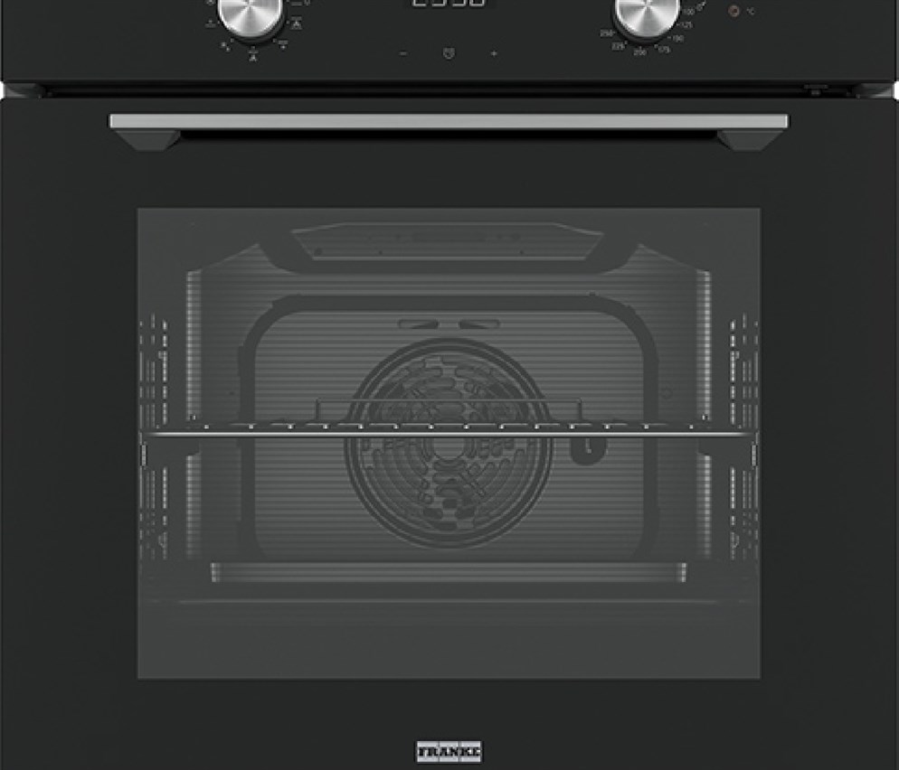 Franke 116.0606.098 Maris Digital/Electromechanical Siyah Ankastre Fırın