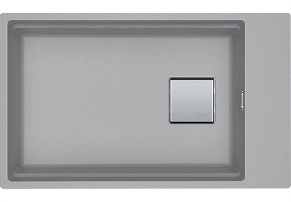 Franke 125.0529.855 Fragranıt Eviye Kubus 2 Kng 110-62 Stone Grey Tek Gözlü Damlalıksız Renkli Eviye