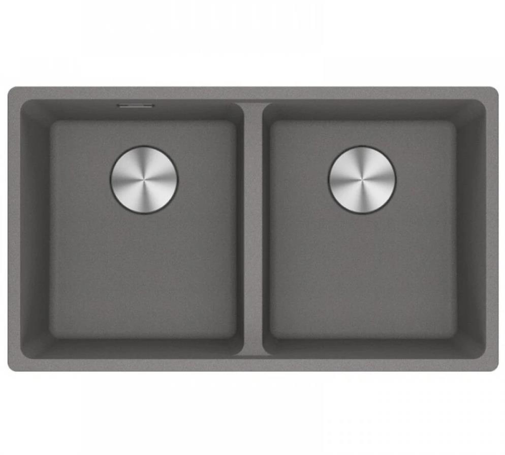 Franke 125.0686.733 Marıs Mrg 120-35-35 Stone Grey 2 Gözlü Damlalıksız Fragranit Eviye