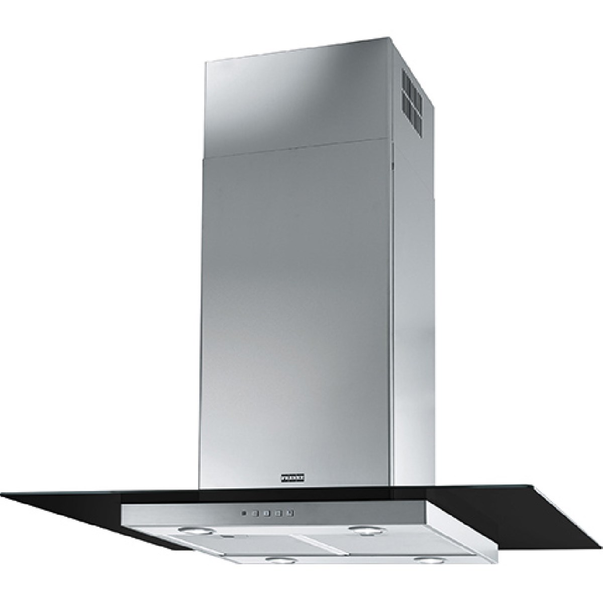 Franke 325.0518.790 Davlumbaz Glass Lınear Isola Fgl 915 I Bk / Xs Inox Ve Sıyah Cam Ada Davlumbaz