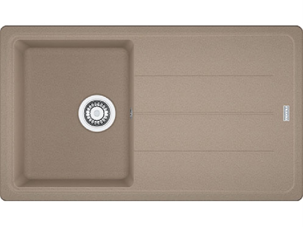 Franke Fragranit Basis Bfg 611 Oyster Tekgözlü Sağ/Sol Damlalıklı Renkli Eviye