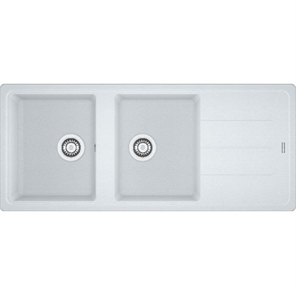 Franke Fragranit Basis Bfg 621 Bianco 2 Gözlü Sag/Sol Damlalıklı Renkli Eviye