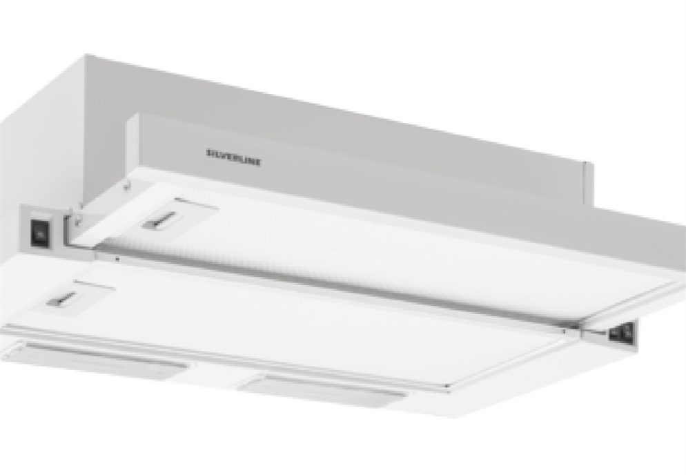 Silverline Cristal - Beyaz Sürgülü Aspiratör