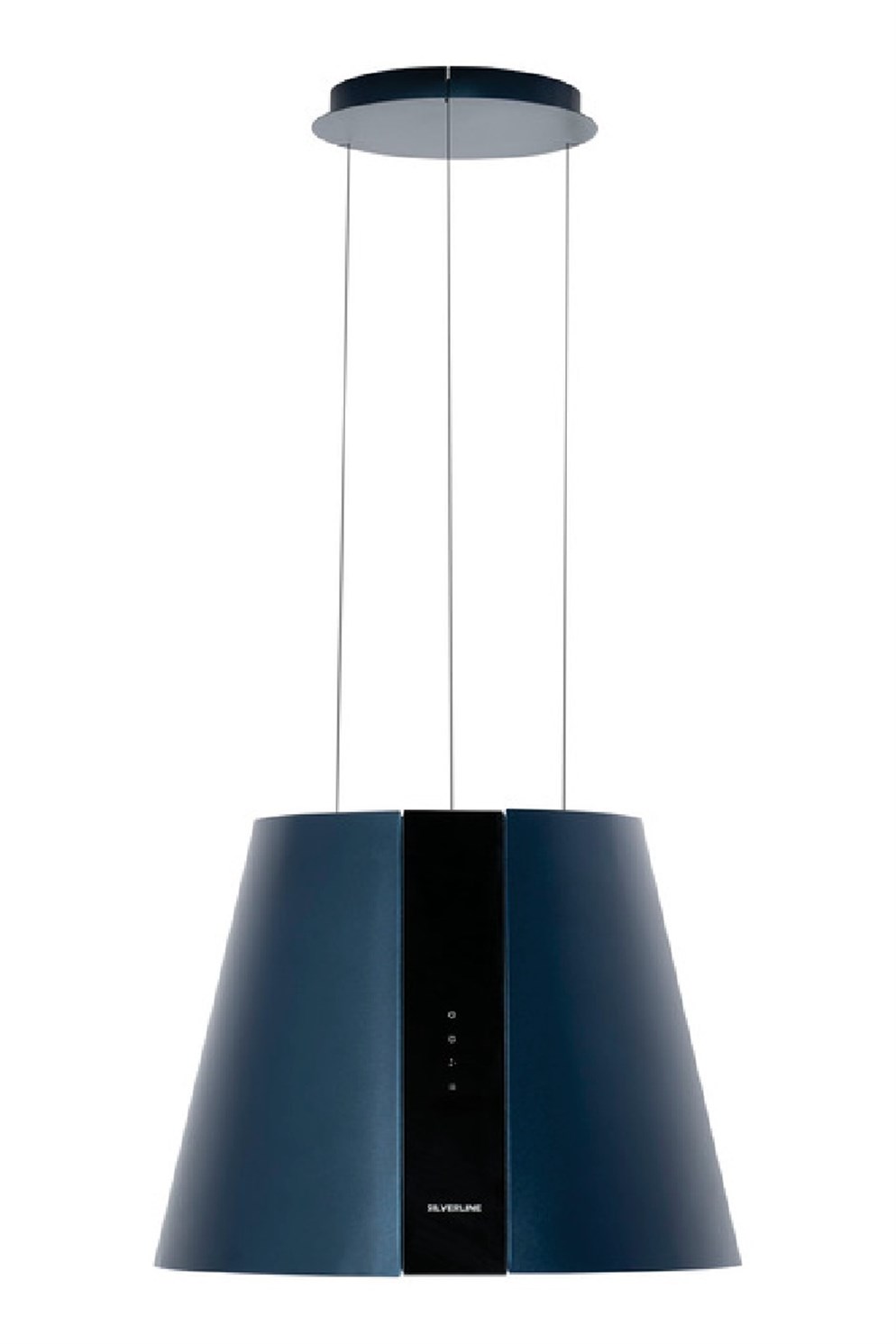 Silverline Pure Plus Antrasit Mavi Abajur Davlumbaz