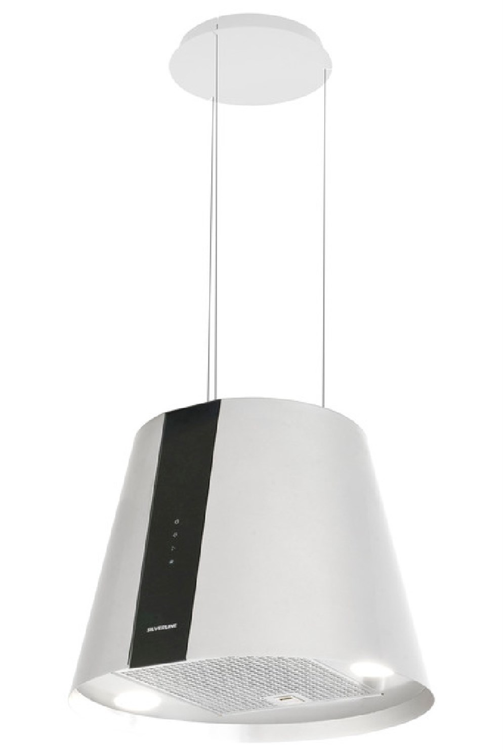 Silverline Pure Plus Beyaz Abajur Davlumbaz